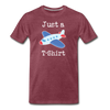 Just a Plane T-Shirt Airplane Pun Men's Premium T-Shirt