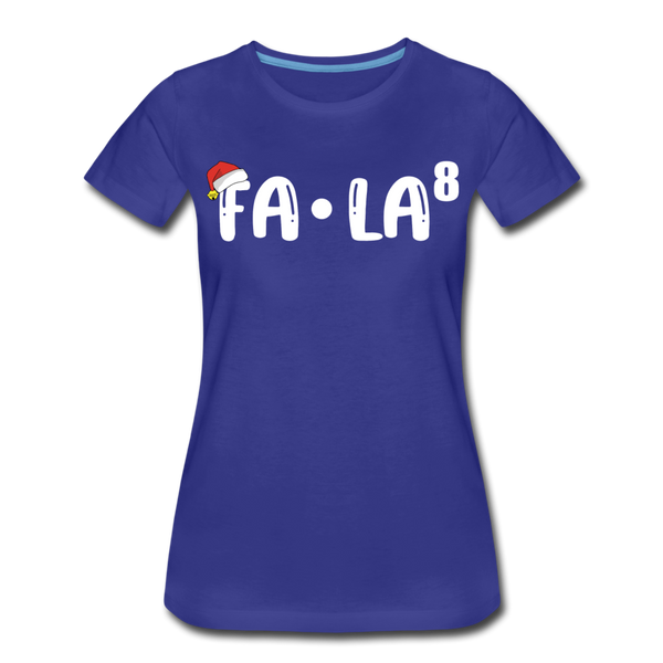 Fa-La Funny Christmas Women’s Premium T-Shirt - royal blue