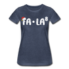 Fa-La Funny Christmas Women’s Premium T-Shirt - heather blue