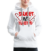 Sweet But Twisted Candy Cane Women’s Premium Hoodie - white