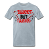Sweet But Twisted Candy Cane Men's Premium T-Shirt - heather ice blue