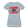 Sweet But Twisted Candy Cane Women’s Premium T-Shirt - heather ice blue