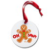 Gingerbread Man with Broken Leg Oh Snap! Holiday Ornament