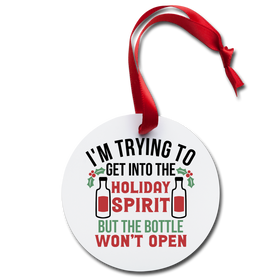 Funny Holiday Spirit Holiday Ornament