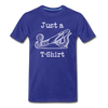 Just a Plane T-Shirt Men's Premium Woodworking Carpenter T-Shirt