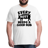 Every Butt Needs a Good Rub BBQ Men's Premium T-Shirt - white