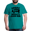 Every Butt Needs a Good Rub BBQ Men's Premium T-Shirt - teal
