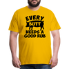 Every Butt Needs a Good Rub BBQ Men's Premium T-Shirt - sun yellow