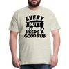 Every Butt Needs a Good Rub BBQ Men's Premium T-Shirt - heather oatmeal