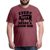 Every Butt Needs a Good Rub BBQ Men's Premium T-Shirt - heather burgundy