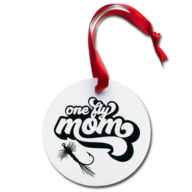 One Fly Mom Fishing Holiday Ornament