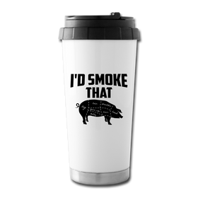 I'd Smoke That Funny BBQ Travel Mug