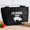 I'd Smoke That Funny BBQ Lunch Bag - black