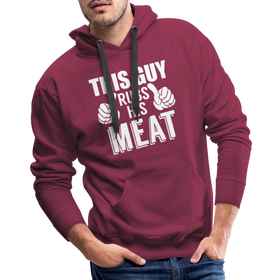 This Guy Rubs His Meat BBQ Men's Premium Hoodie