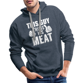 This Guy Rubs His Meat BBQ Men's Premium Hoodie