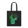 Can't Touch This! Cactus Pun Tote Bag - black