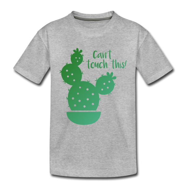 Can't Touch This! Cactus Pun Kids' Premium T-Shirt - heather gray