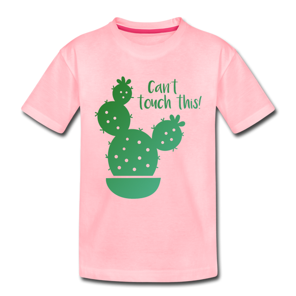 Can't Touch This! Cactus Pun Kids' Premium T-Shirt - pink
