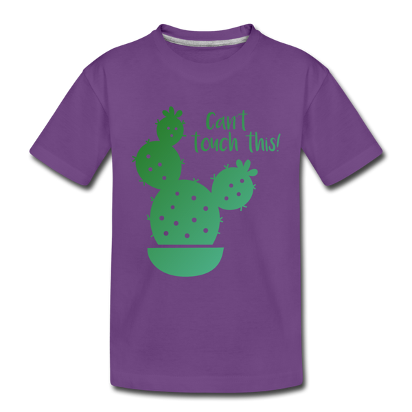 Can't Touch This! Cactus Pun Kids' Premium T-Shirt - purple
