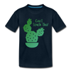 Can't Touch This! Cactus Pun Kids' Premium T-Shirt - deep navy