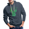 Can't Touch This! Cactus Pun Men’s Premium Hoodie - heather denim