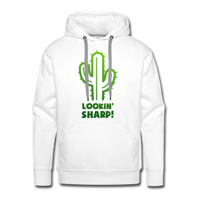 Lookin' Sharp! Cactus Pun Men’s Premium Hoodie