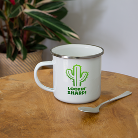 Lookin' Sharp! Cactus Pun Camper Mug