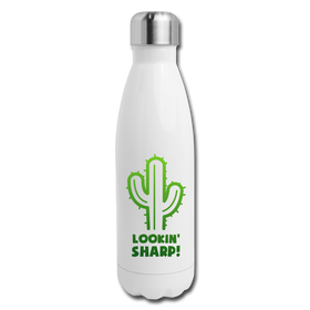 Lookin' Sharp! Cactus Pun Insulated Stainless Steel Water Bottle