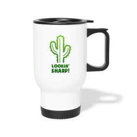 Lookin' Sharp! Cactus Pun Travel Mug