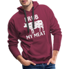 I Rub My Meat BBQ Cow Men’s Premium Hoodie