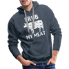I Rub My Meat BBQ Cow Men’s Premium Hoodie