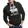I Rub My Meat BBQ Cow Men’s Premium Hoodie