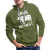 I Rub My Meat BBQ Cow Men’s Premium Hoodie