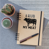 I Rub My Meat BBQ Cow Sticker