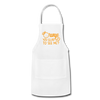 Orange You Glad to See Me? Adjustable Apron - white