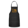 Orange You Glad to See Me? Adjustable Apron - black