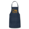 Orange You Glad to See Me? Adjustable Apron - navy