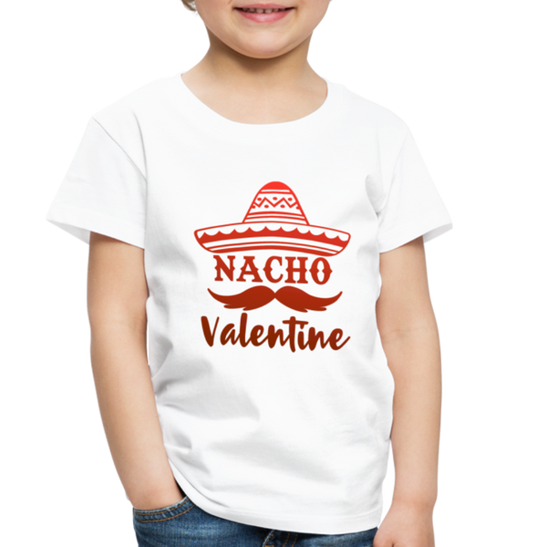 Nacho Valentine Toddler Premium T-Shirt - white