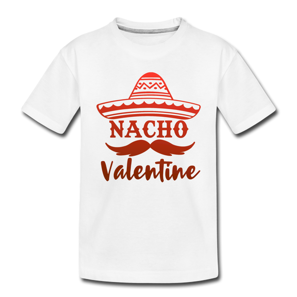 Nacho Valentine Kids' Premium T-Shirt - white