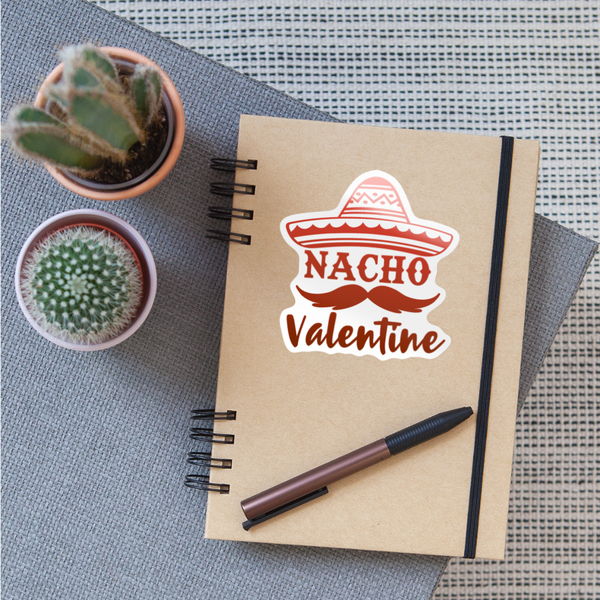 Nacho Valentine Sticker - white glossy