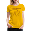 Thinking of You Voodoo Doll Women’s Premium T-Shirt - sun yellow