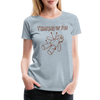 Thinking of You Voodoo Doll Women’s Premium T-Shirt - heather ice blue