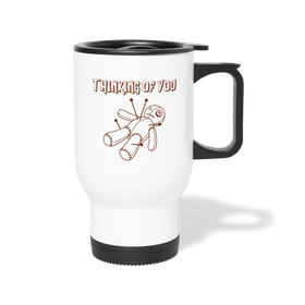 Thinking of You Voodoo Doll Travel Mug