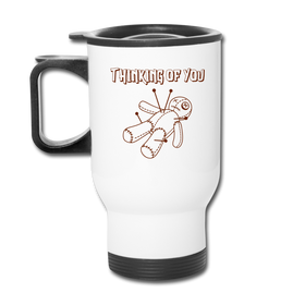 Thinking of You Voodoo Doll Travel Mug