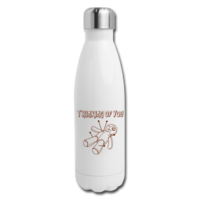 Thinking of You Voodoo Doll Insulated Stainless Steel Water Bottle