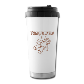 Thinking of You Voodoo Doll Travel Mug