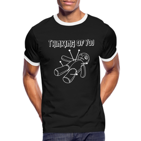 Thinking of You Voodoo Doll Men's Ringer T-Shirt