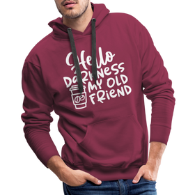 Hello Darkness Funny Coffee Men’s Premium Hoodie