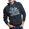 Hello Darkness Funny Coffee Men’s Premium Hoodie - navy