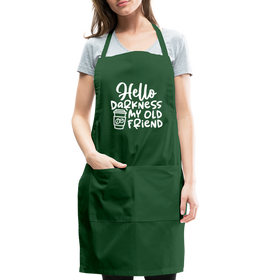 Hello Darkness Funny Coffee Adjustable Apron